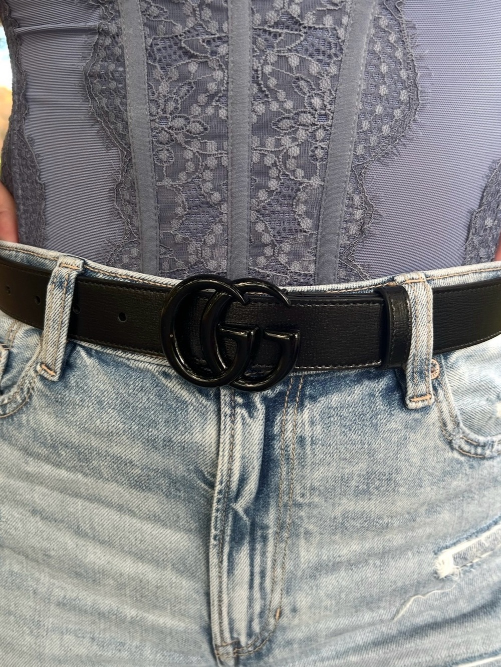 Gucci Marmont 25mm Black Belt